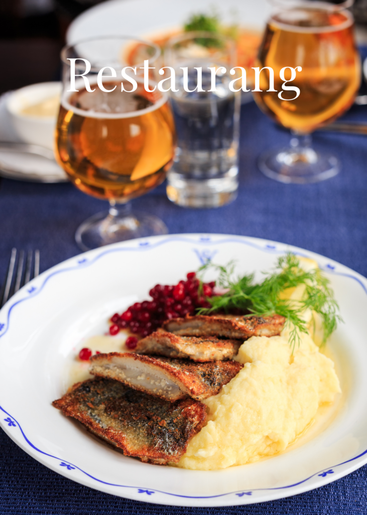 Sommarrestaurang i Höga Kusten med klassisk svensk mat på Restaurang Villan